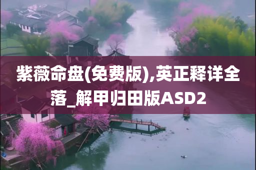 紫薇命盘(免费版),英正释详全落_解甲归田版ASD2