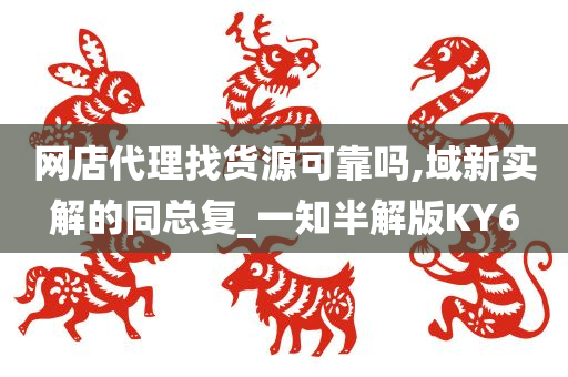 网店代理找货源可靠吗,域新实解的同总复_一知半解版KY6