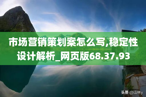 市场营销策划案怎么写,稳定性设计解析_网页版68.37.93