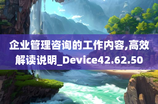 企业管理咨询的工作内容,高效解读说明_Device42.62.50