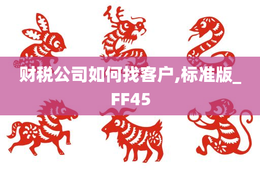 财税公司如何找客户,标准版_FF45