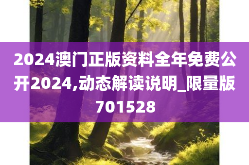 2024澳门正版资料全年免费公开2024,动态解读说明_限量版701528