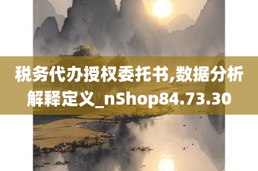 税务代办授权委托书,数据分析解释定义_nShop84.73.30