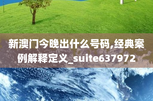 新澳门今晚出什么号码,经典案例解释定义_suite637972