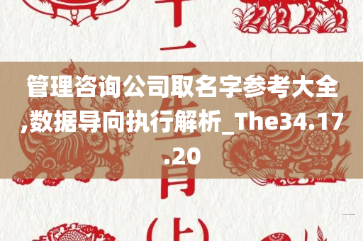 管理咨询公司取名字参考大全,数据导向执行解析_The34.17.20