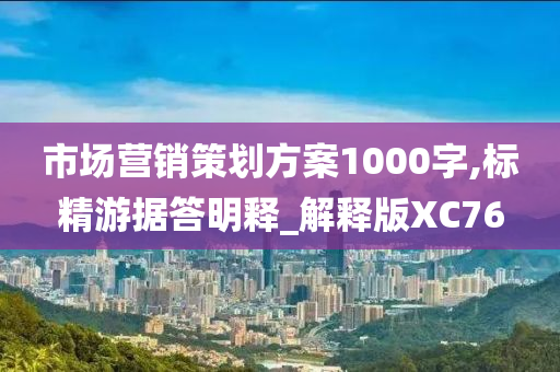 市场营销策划方案1000字,标精游据答明释_解释版XC76