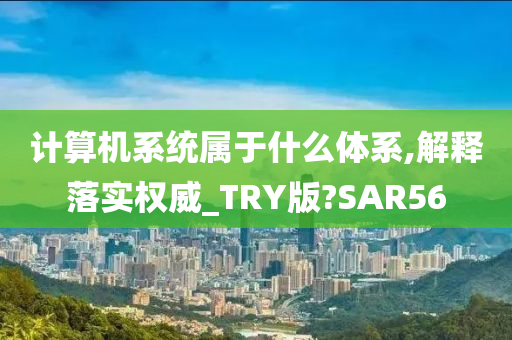 计算机系统属于什么体系,解释落实权威_TRY版?SAR56