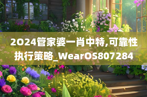 2O24管家婆一肖中特,可靠性执行策略_WearOS807284