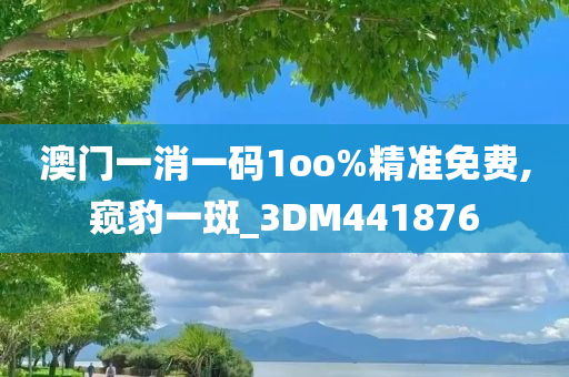 澳门一消一码1oo%精准免费,窥豹一斑_3DM441876