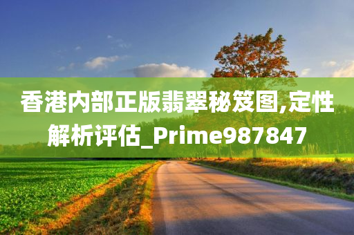 香港内部正版翡翠秘笈图,定性解析评估_Prime987847