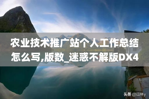 农业技术推广站个人工作总结怎么写,版数_迷惑不解版DX4