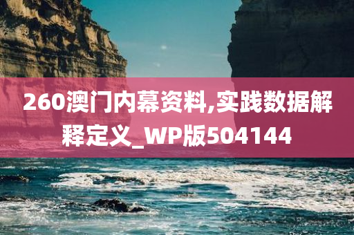 260澳门内幕资料,实践数据解释定义_WP版504144