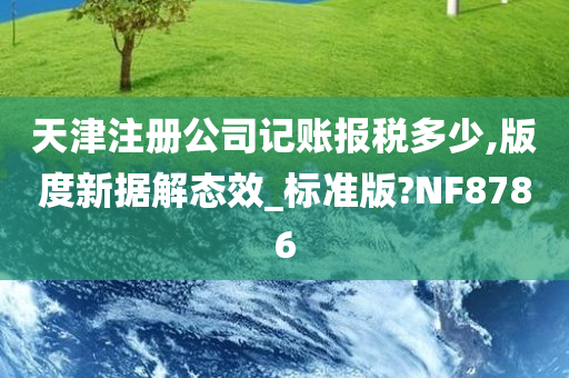 天津注册公司记账报税多少,版度新据解态效_标准版?NF8786