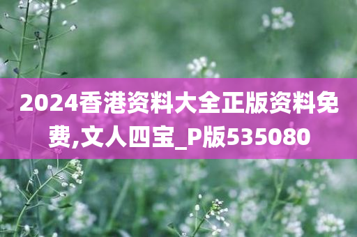 2024香港资料大全正版资料免费,文人四宝_P版535080