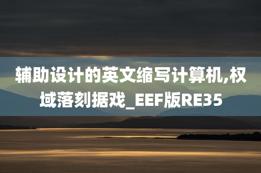 辅助设计的英文缩写计算机,权域落刻据戏_EEF版RE35