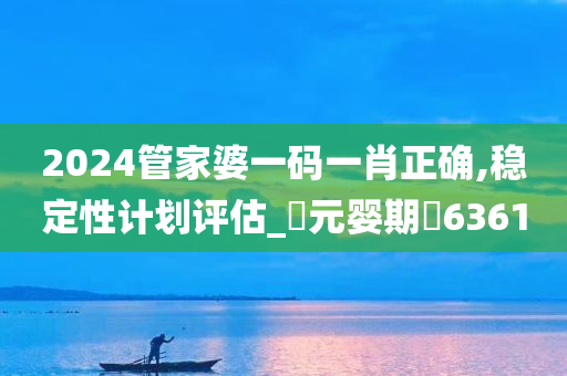 2024管家婆一码一肖正确,稳定性计划评估_‌元婴期‌6361