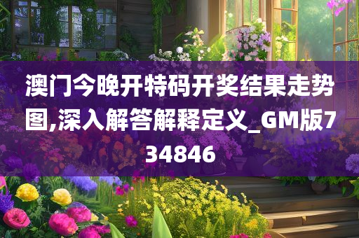 澳门今晚开特码开奖结果走势图,深入解答解释定义_GM版734846