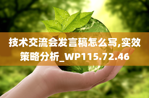 技术交流会发言稿怎么写,实效策略分析_WP115.72.46