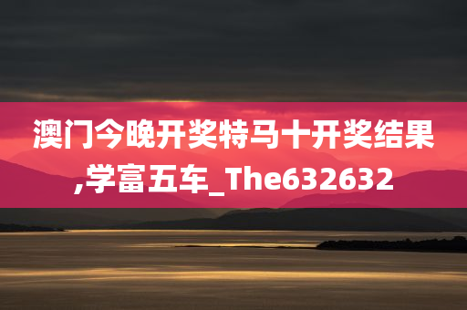 澳门今晚开奖特马十开奖结果,学富五车_The632632