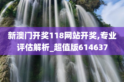 新澳门开奖118网站开奖,专业评估解析_超值版614637