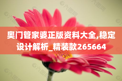 奥门管家婆正版资料大全,稳定设计解析_精装款265664