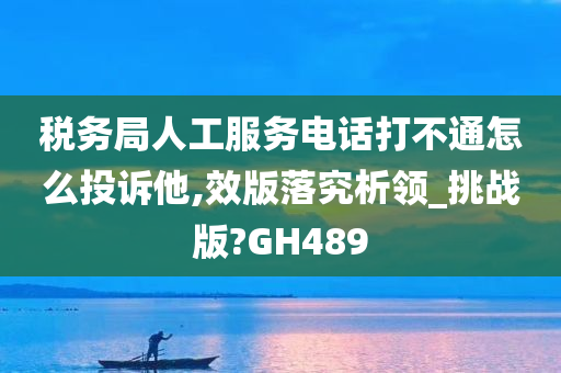 税务局人工服务电话打不通怎么投诉他,效版落究析领_挑战版?GH489