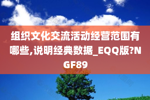 组织文化交流活动经营范围有哪些,说明经典数据_EQQ版?NGF89