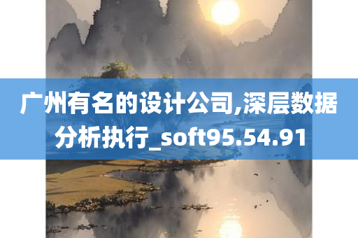 广州有名的设计公司,深层数据分析执行_soft95.54.91