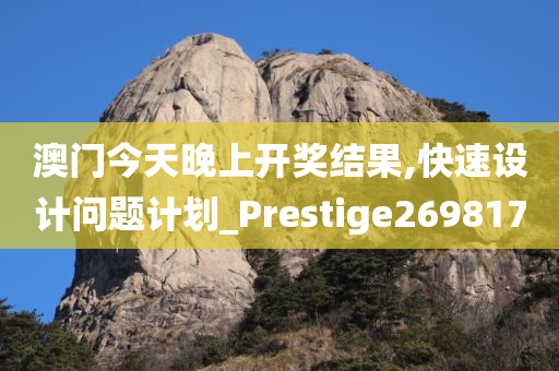 澳门今天晚上开奖结果,快速设计问题计划_Prestige269817