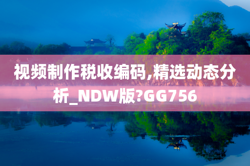 视频制作税收编码,精选动态分析_NDW版?GG756