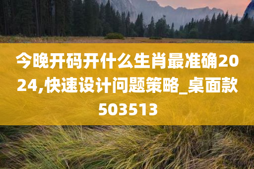 今晚开码开什么生肖最准确2024,快速设计问题策略_桌面款503513