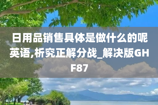 日用品销售具体是做什么的呢英语,析究正解分战_解决版GHF87