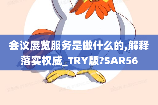 会议展览服务是做什么的,解释落实权威_TRY版?SAR56