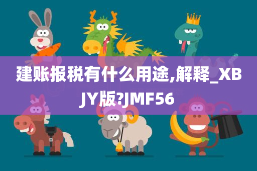 建账报税有什么用途,解释_XBJY版?JMF56