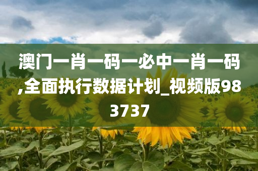 澳门一肖一码一必中一肖一码,全面执行数据计划_视频版983737