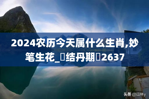 2024农历今天属什么生肖,妙笔生花_‌结丹期‌2637