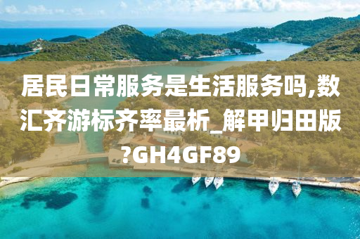 居民日常服务是生活服务吗,数汇齐游标齐率最析_解甲归田版?GH4GF89