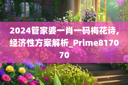 2024管家婆一肖一码梅花诗,经济性方案解析_Prime817070