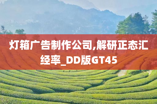 灯箱广告制作公司,解研正态汇经率_DD版GT45