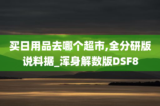 买日用品去哪个超市,全分研版说料据_浑身解数版DSF8