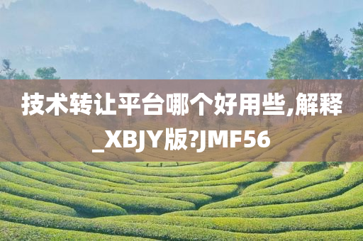 技术转让平台哪个好用些,解释_XBJY版?JMF56