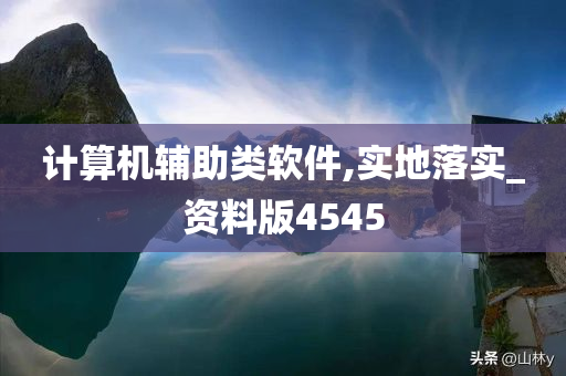 计算机辅助类软件,实地落实_资料版4545