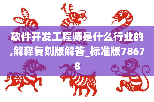 软件开发工程师是什么行业的,解释复刻版解答_标准版78678