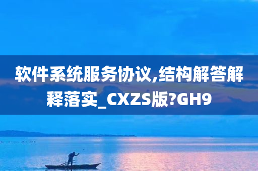 软件系统服务协议,结构解答解释落实_CXZS版?GH9