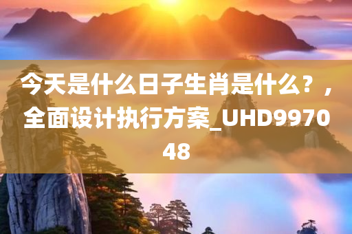 今天是什么日子生肖是什么？,全面设计执行方案_UHD997048