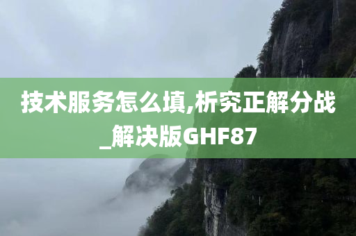 技术服务怎么填,析究正解分战_解决版GHF87