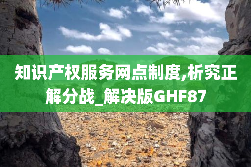 知识产权服务网点制度,析究正解分战_解决版GHF87