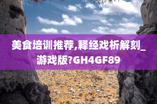 美食培训推荐,释经戏析解刻_游戏版?GH4GF89