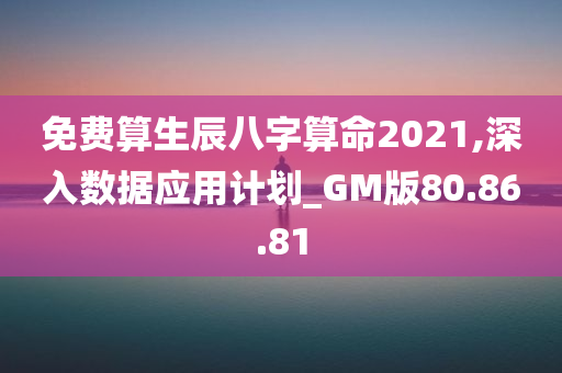 免费算生辰八字算命2021,深入数据应用计划_GM版80.86.81