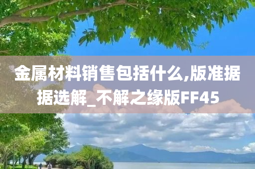 金属材料销售包括什么,版准据据选解_不解之缘版FF45